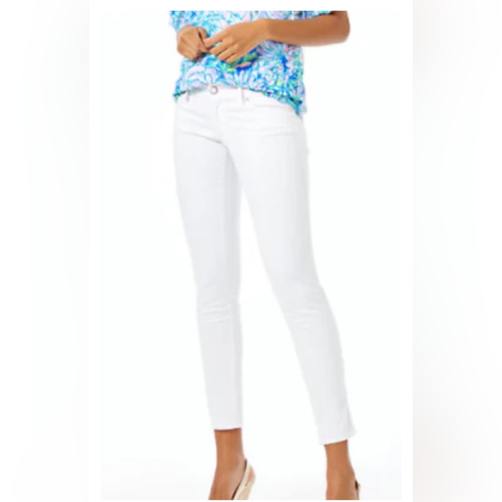 Lilly Pulitzer Worth Skinny Jean - White- Size 8